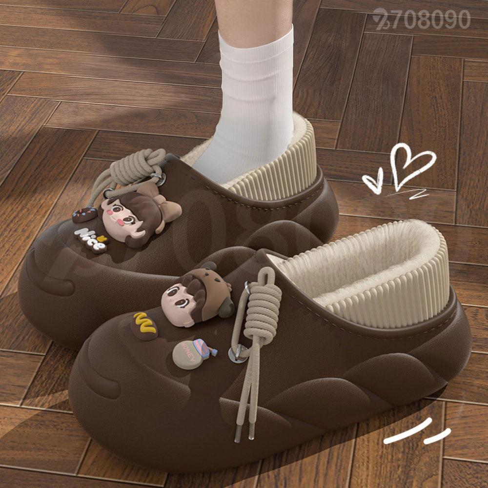 708090 여성 EVA 귀요미 캐릭터 방수 기모 보온 슬리퍼 22,800원