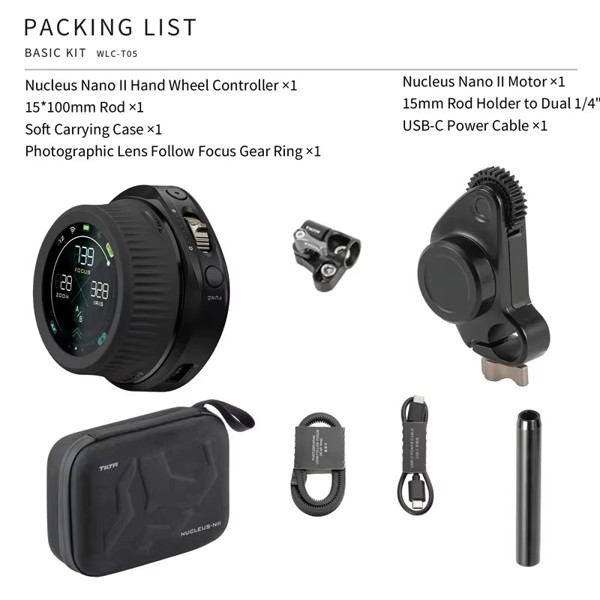 TILTA WLC-T05 Nucleus-N 2.0 무선 렌즈 제어 시스템 Nano ii 짐벌 및 카메라용 팔로우 포커스 모터 464,720원