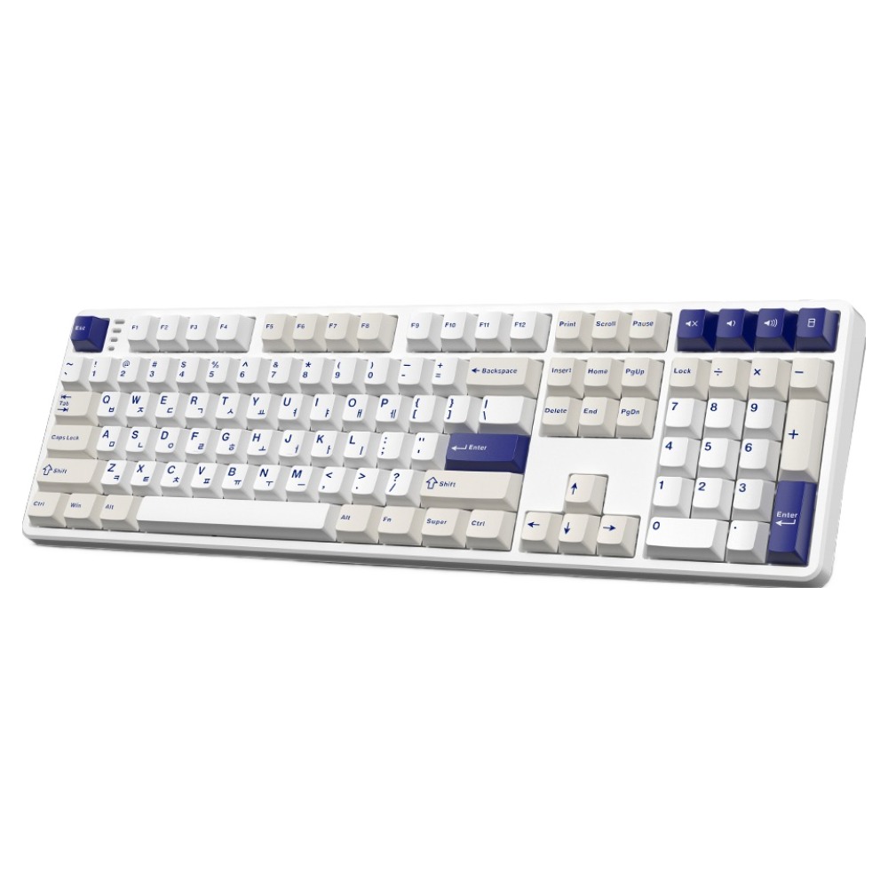 한성컴퓨터 저소음 가스켓 3모드 폼떡 유무선 기계식 키보드, 오션화이트, GK798 PRO, 브라운슈가 토독, 현재가 70,900원