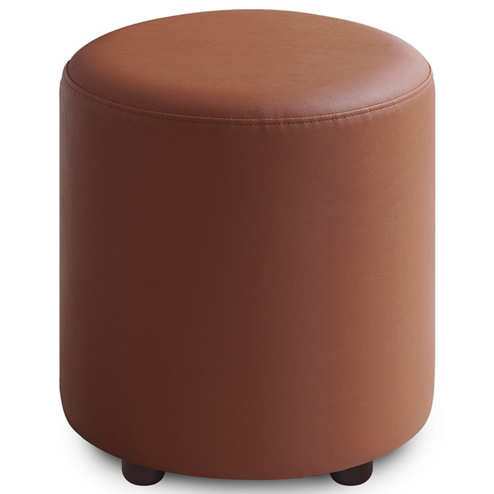 솔이솔문 패브릭 인조가죽 아쿠아패브릭 스툴 의자 원형스툴 원형 화장대의자 화장대의자스툴 병원대기실의자 보조의자, 1개, 인조가죽 원형 카멜 52,900원