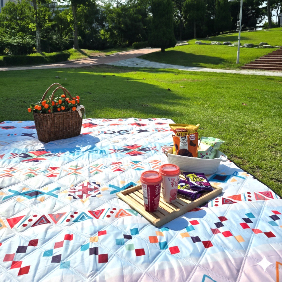 다온몰 피크닉 매트 감성 매트 푹신한 방수 방습 휴대용 돗자리 캠핑 매트 34,900원