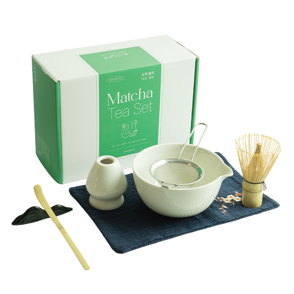 오후반차 도자 말차 다도세트, 1세트, 말차 도구 7종, 단일 색상 54,800원