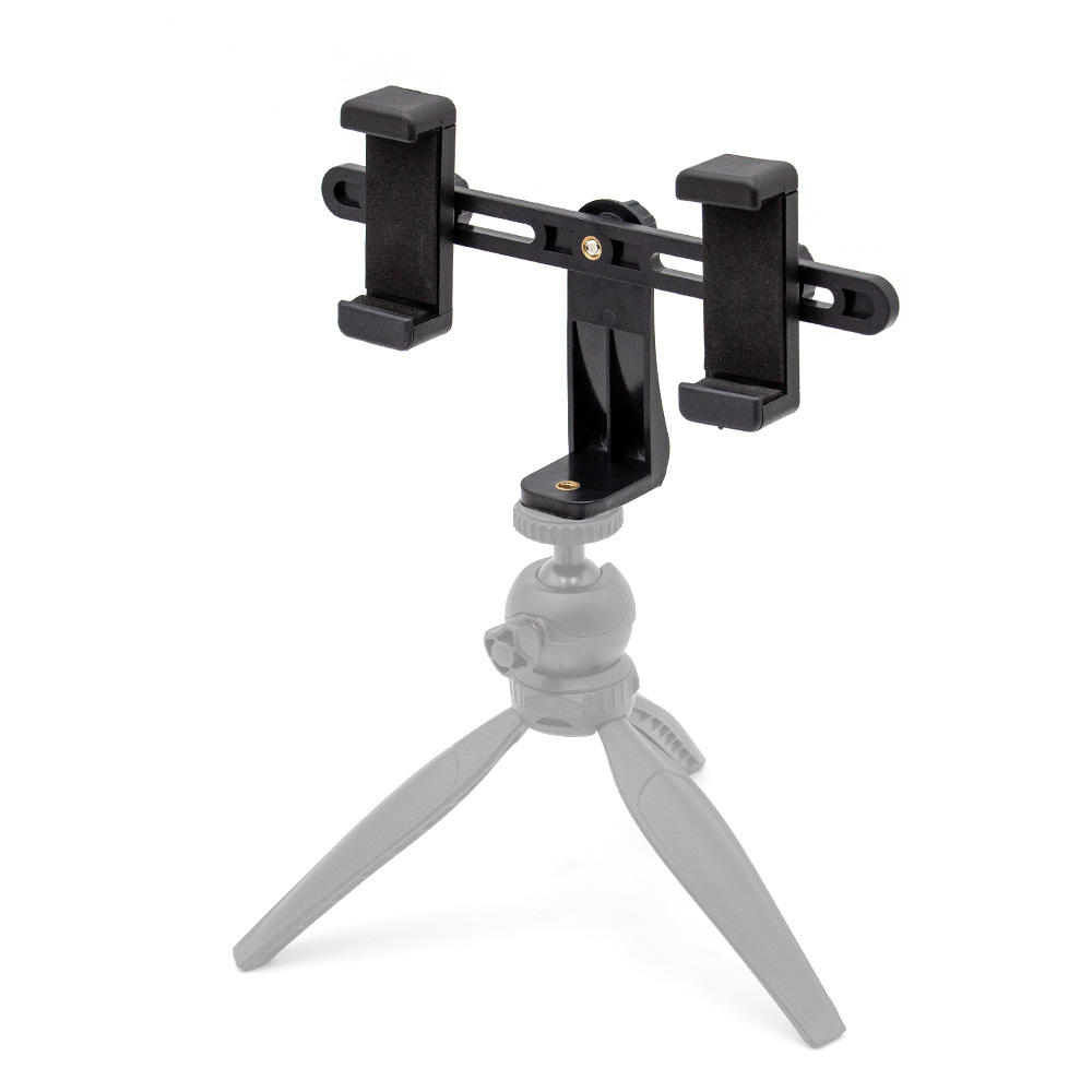 듀얼 스마트폰 홀더 휴대폰 보조 배터리 사운드카드 유튜브 촬영 개인방송 생방송 오토케, AC-N44, 1개 14,000원