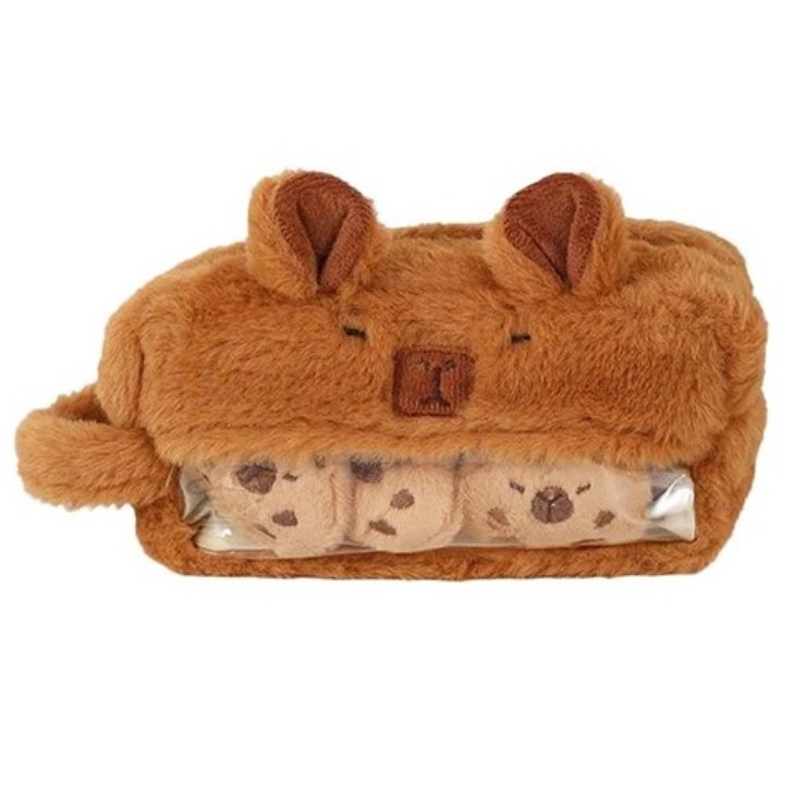 카피바라 와펜 대용량 귀여운 필통, 1개, 멍때려바라 4,900원