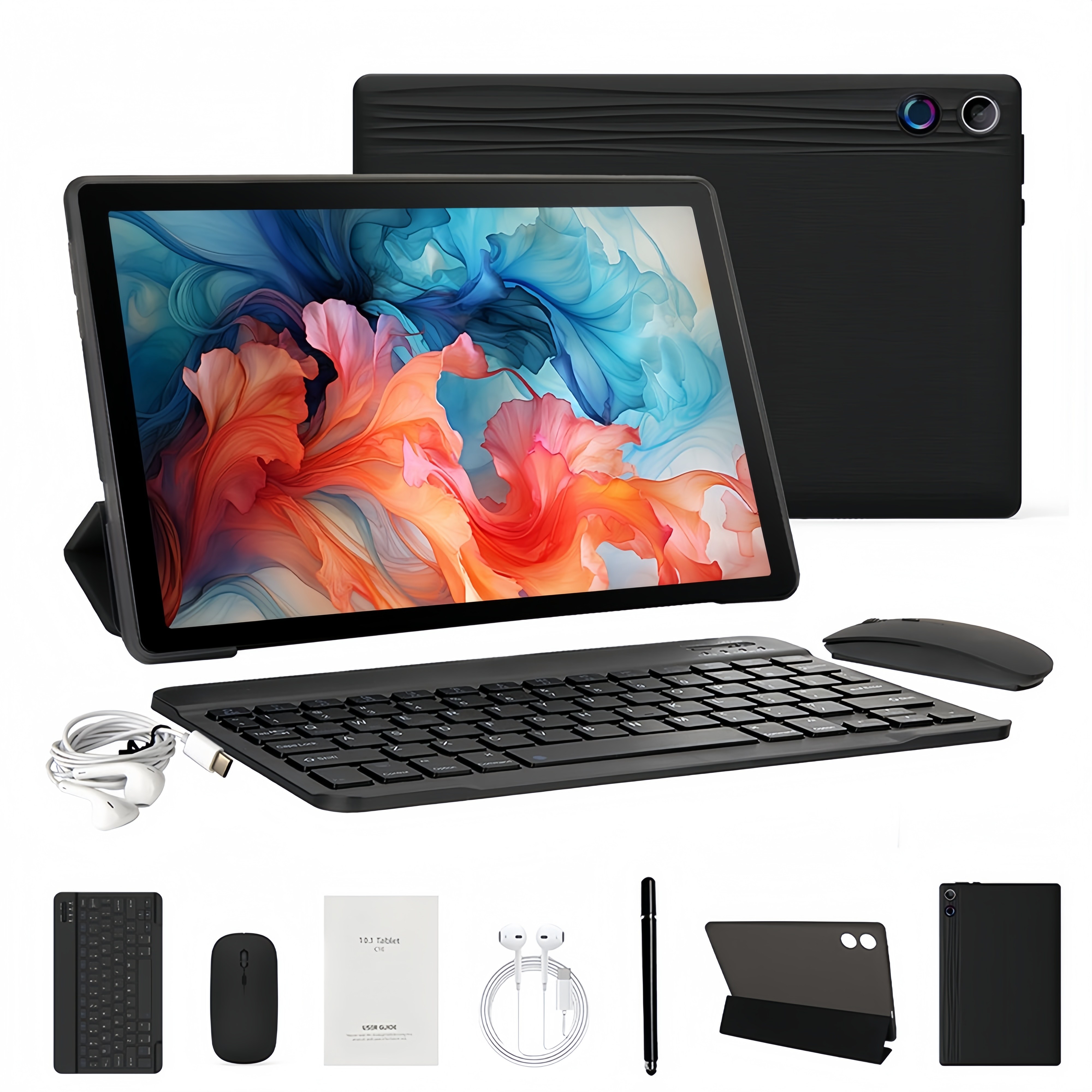 Wqplo A10L 태블릿 PC,10.1인치태블릿,12G+64G,8 코어,태블릿 세트, Wi-Fi, 검정색/Black/슈트, 64GB 189,980원