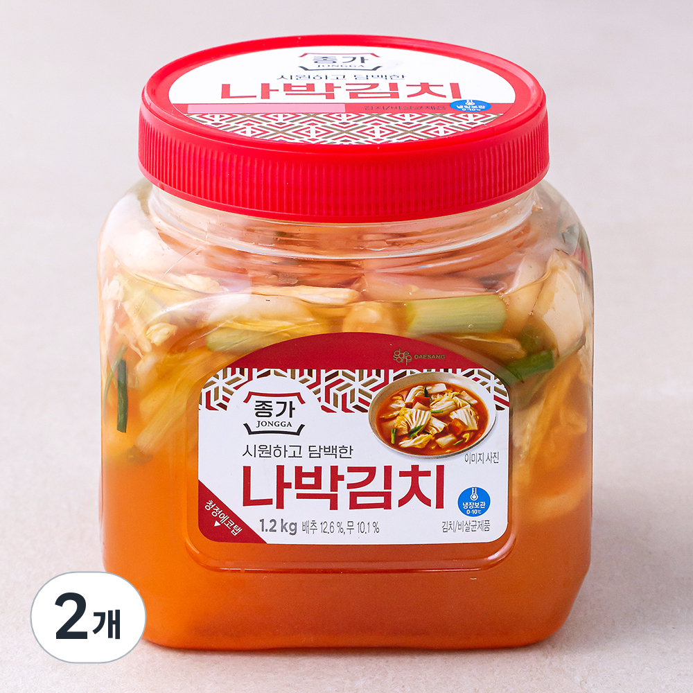 종가 담백한 나박김치, 1.2kg, 2개 23,690원