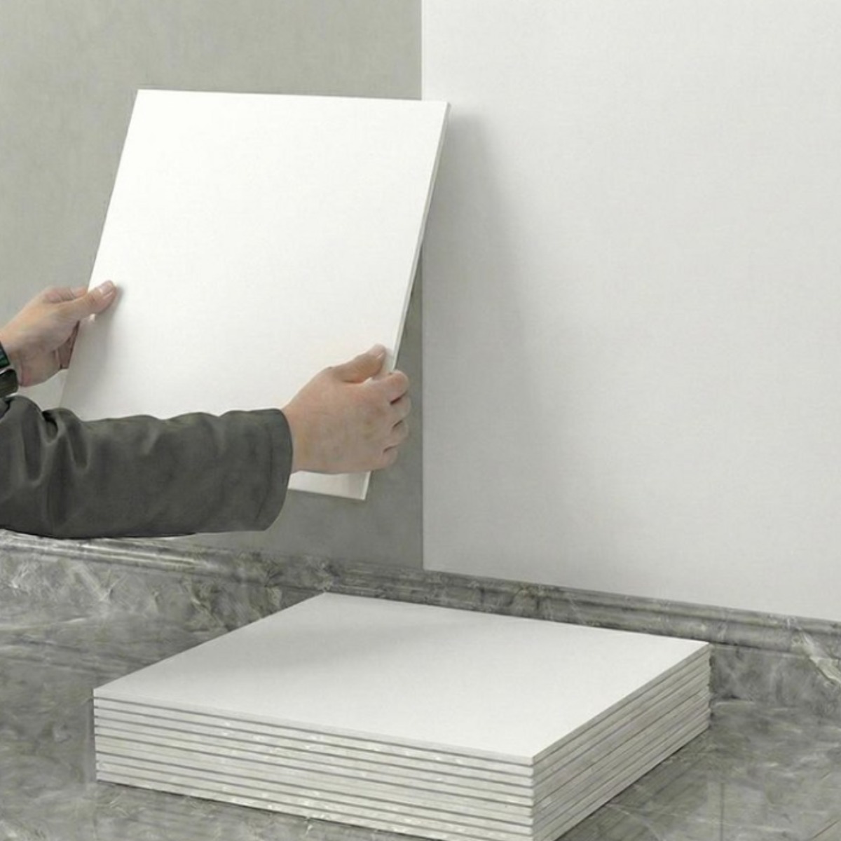 코어피스 붙이는 주방 데코 타일 시트지 12개, 화이트 15,280원