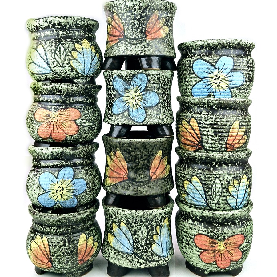 무배 행복한꽃그릇 까미연두12종세트 중형 다육이화분 분갈이흙, 12개, 까미연두 38,500원