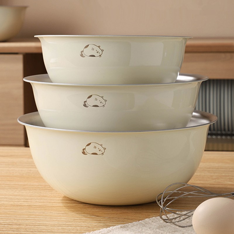 CookNest 연마제 없는 예쁜 스텐 볼 베이킹 믹싱볼 3종 세트 양푼 그릇 19,800원