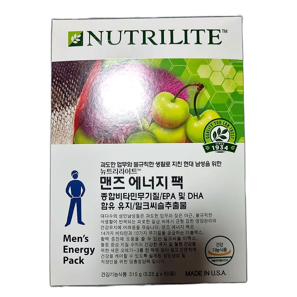 포맨 종합비타민 남성 에너지충전 면역력강화 피로회복 활력 증진 멀티비타민, 60포, 1개, 1개, 60정 259,200원