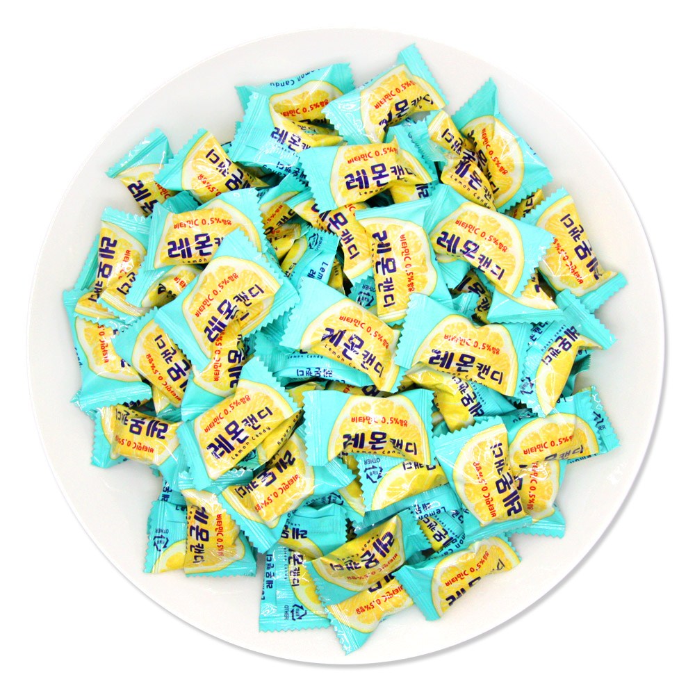 웰링스 대용량 업소용 벌크 디저트 사탕 기념일 행사 어린이집 과일 답례품 식당 후식 비타민 레몬 캔디, 1개, 1.5kg 11,900원