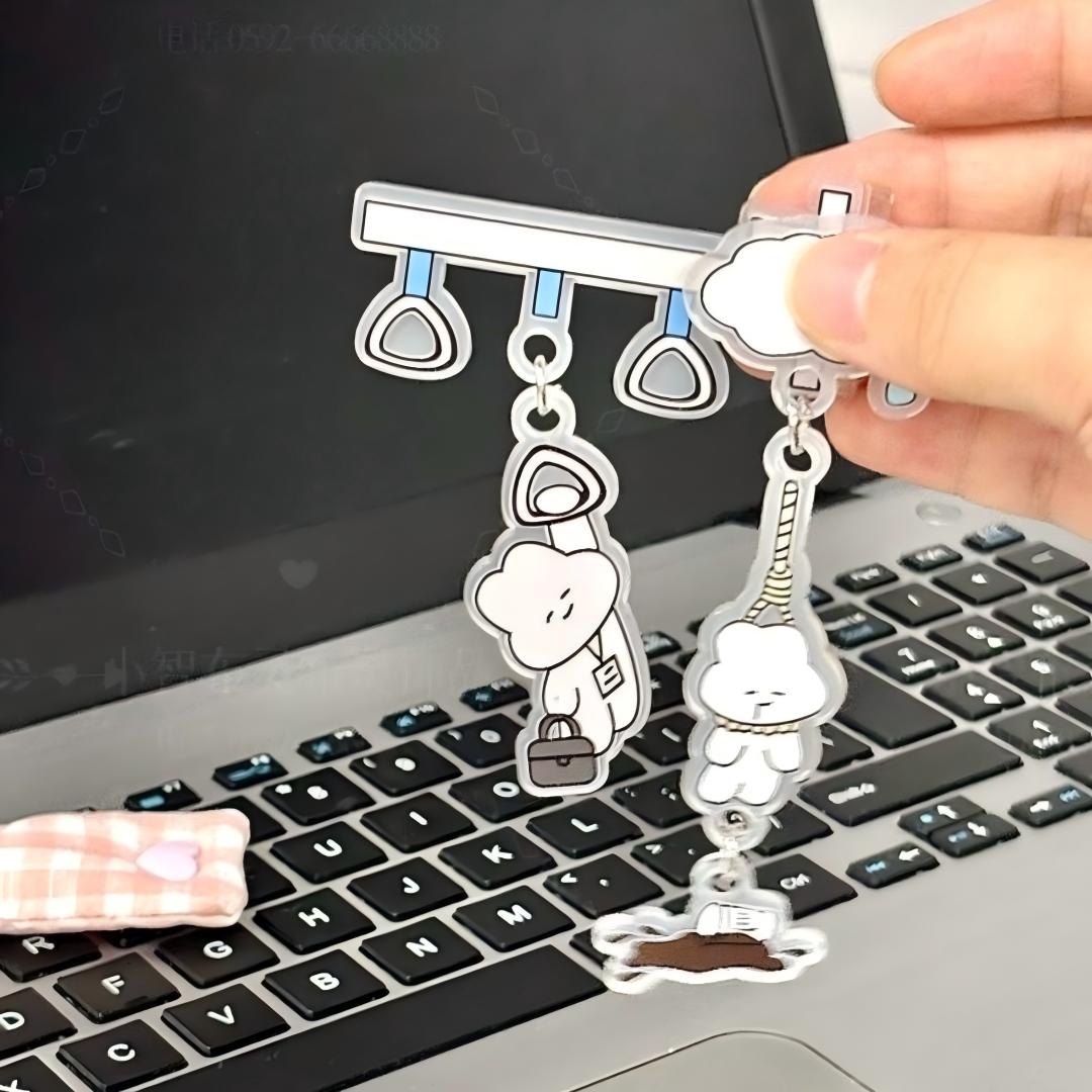 직장인 감성 모니터 측면 아크릴 흔들 장식 데스크테리어 소품 12,500원