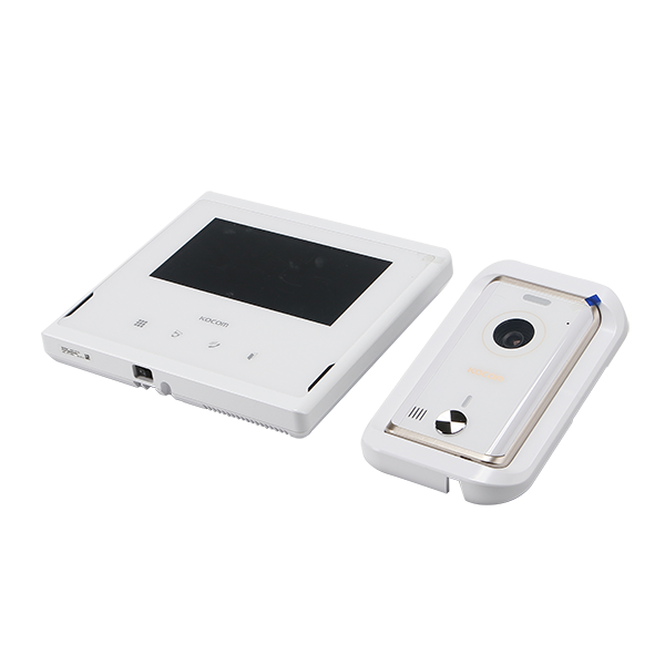 코콤 아날로그 비디오폰 KCV-S701 + 4선식 현관카메라 4선식 KC-R80E 화이트 세트 160,000원