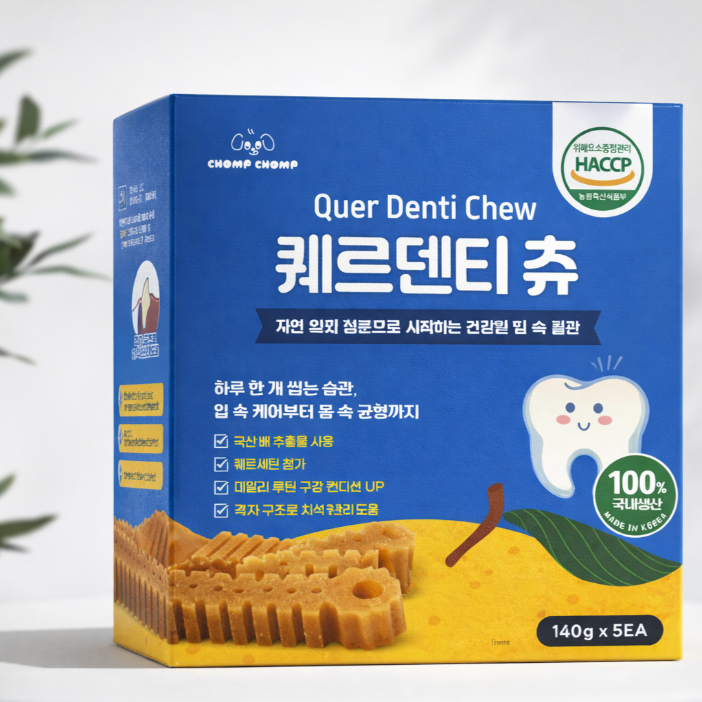 촘촘 영양 가득 말랑한 강아지덴탈 껌 퀘르덴티츄 배과일 베이스, 1개, 700g, 배향 44,900원