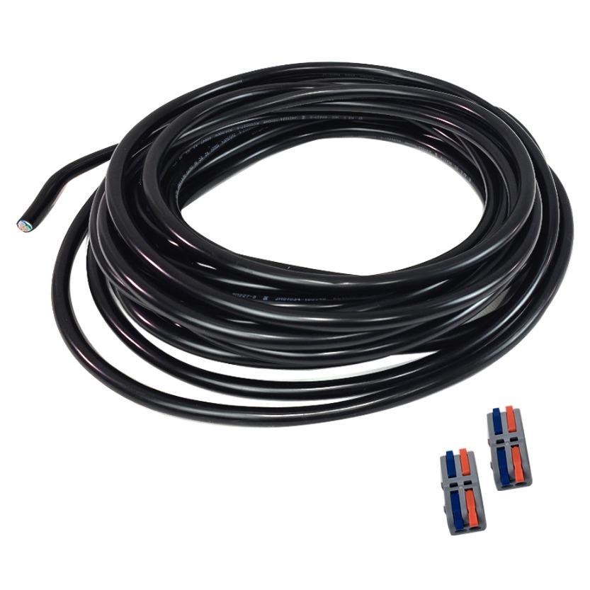 원스탑 VCTF 1.0SQX2C 절단 전기선 블랙 5m + 레버커넥터 2p 세트 8,750원