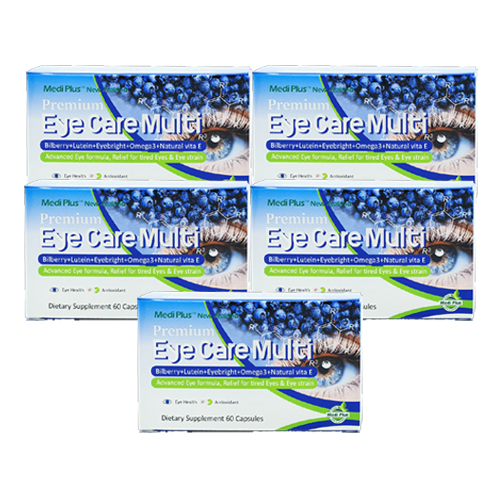 뉴질랜드 메디플러스 아이 케어 멀티 빌베리 루테인, 5개, 60정 240,000원
