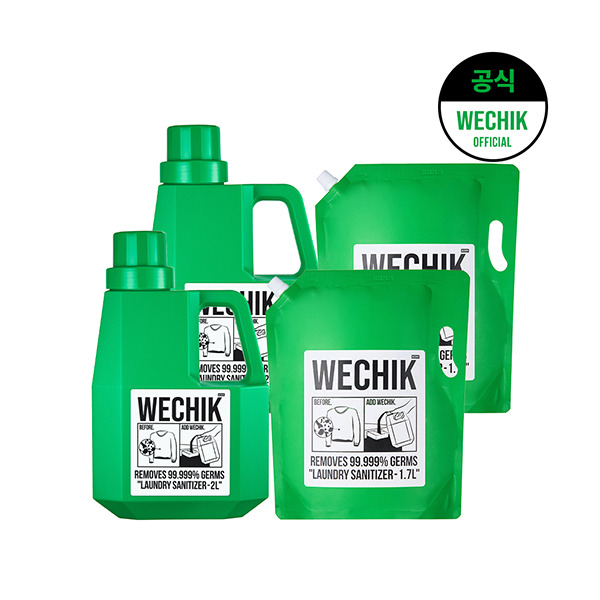 [위칙] [기본패키지] 소독 섬유유연제 2.3L 2개 + 리필 1.7L 2개 56,900원