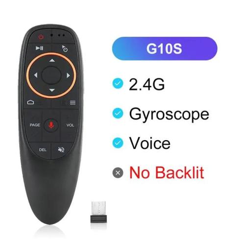 무선프리젠터 리모컨 G10S 프로 음성 공기 자이로스코프 무선 IR 안드로이드 TV HK1 H96 Max X96 2.4G 17,100원