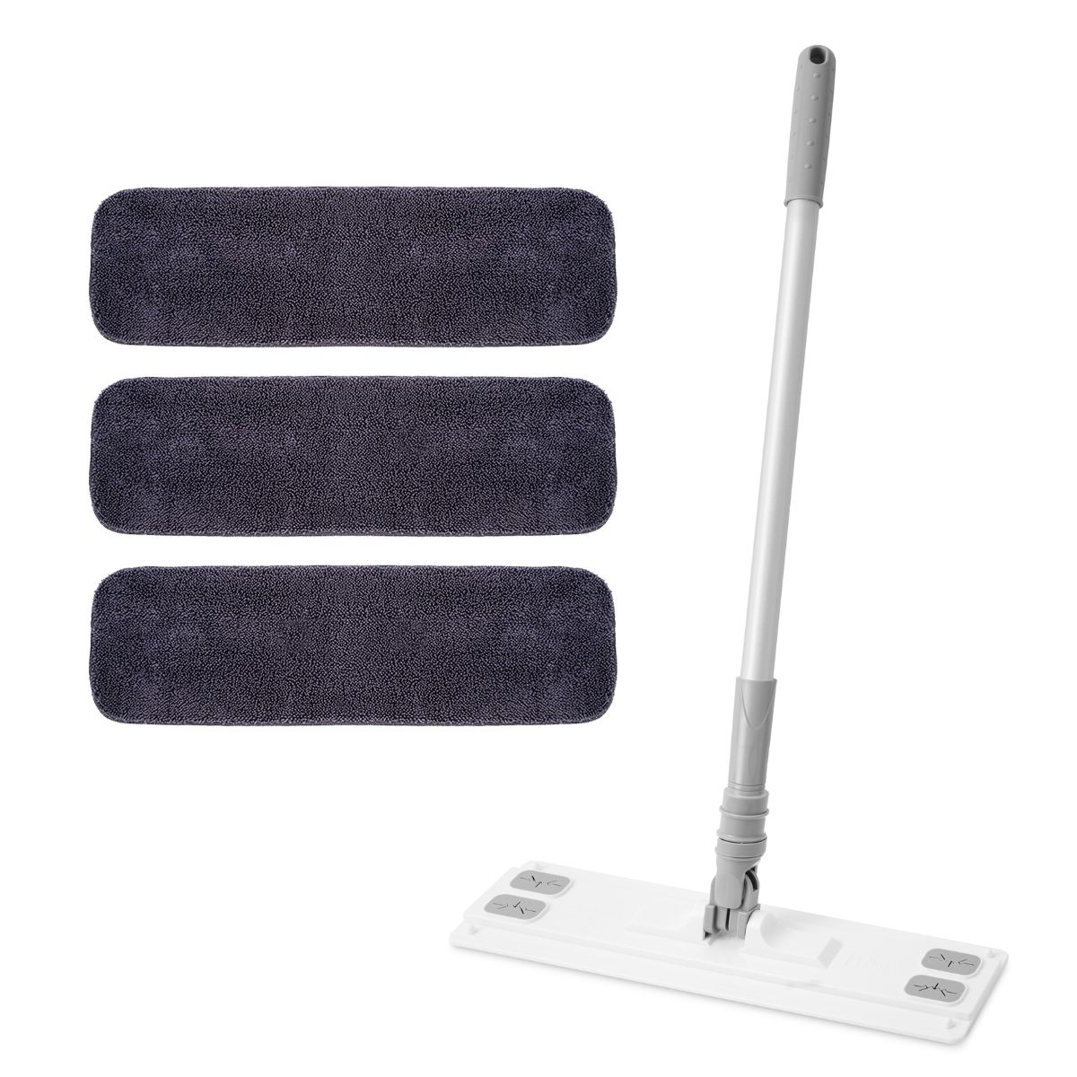 에이클린 대한민국 제조  청소밀대걸레+극세사회색루프(물걸레추천)패드3장 16,500원