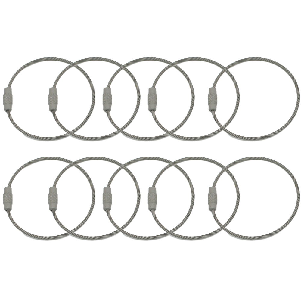 칼라와이어링 키링 열쇠고리, 10개, 그레이 4,380원