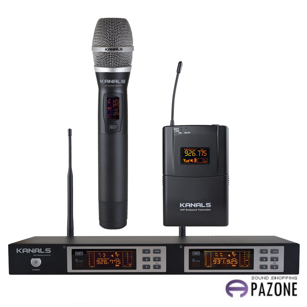 BK-2001A 카날스 2채널 공연용 행가용 강의용 교회 무선마이크 1,225,000원