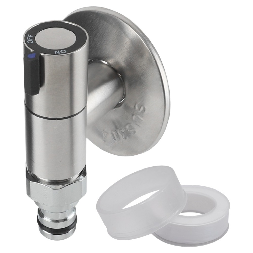 미리내 SUS304 슬림 납작 세탁기 커플링 수도꼭지 냉수 5,840원