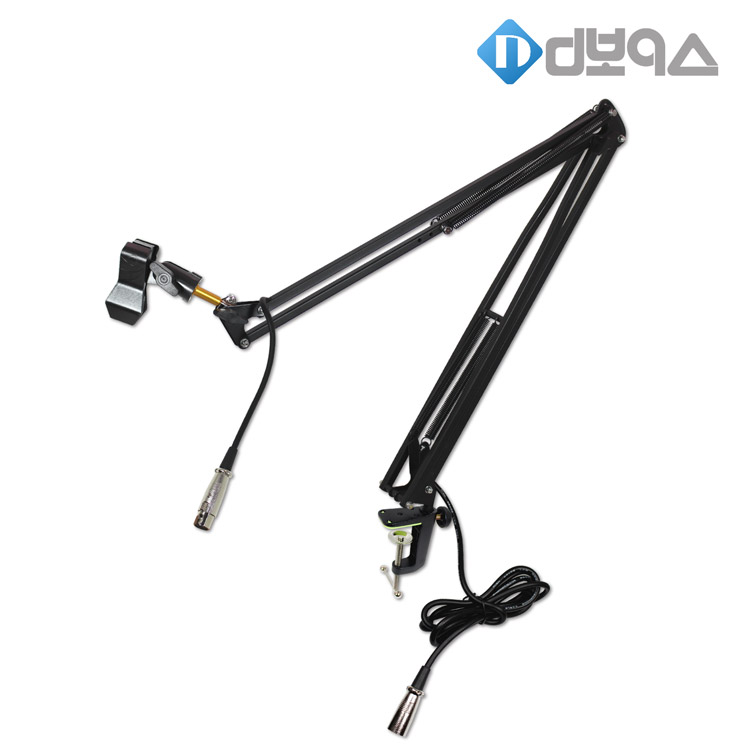 디보이스 XLR-XLR 케이블 내장형 마이크스탠드 굴절형 관절형 꺾임 스탠드 마이크거치대 마이크걸이 각도조절, RP-2 39,000원