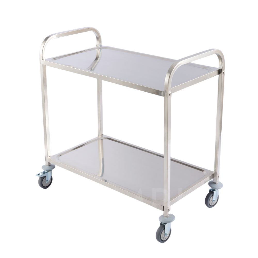 MBH 2단 카트 스텐인레스 튼튼한 구루마  업소용 핸드카트 이동  운반기 서빙카트  식당카트 가정용 서빙카트 병원용 92,700원