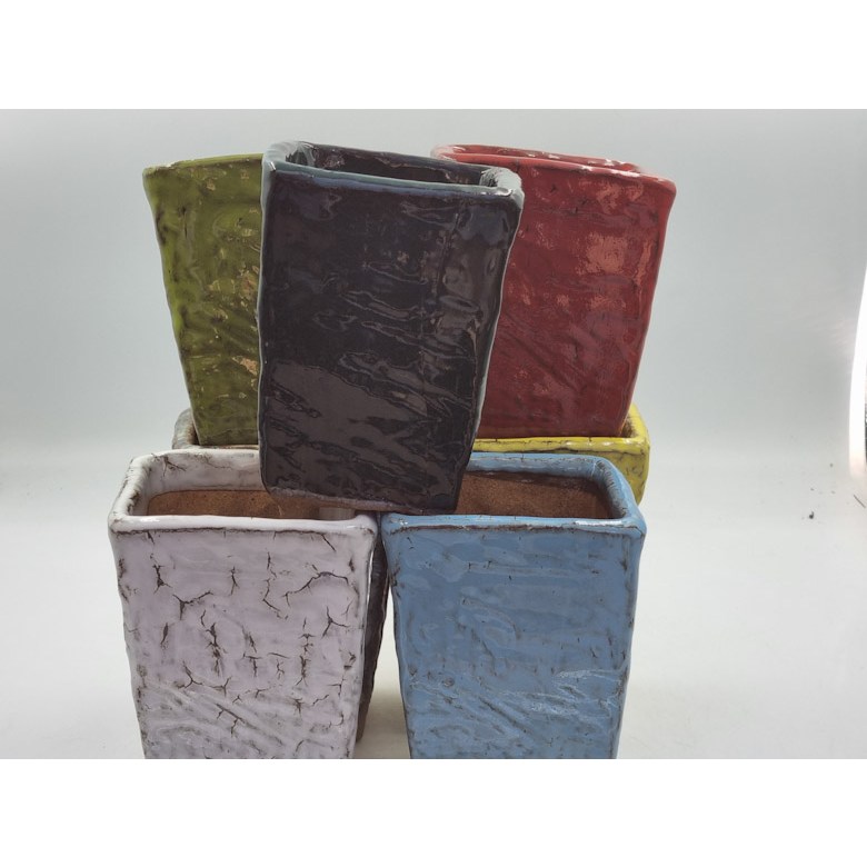 우암 수제화분 여주 도자기 컬러 긴 사각 7색상 다육화분, 8번 5,800원