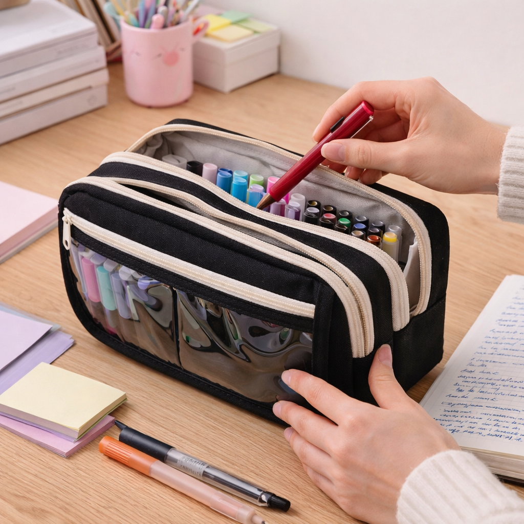 감쥬 대용량 분리 수납 필통 파우치 10,900원