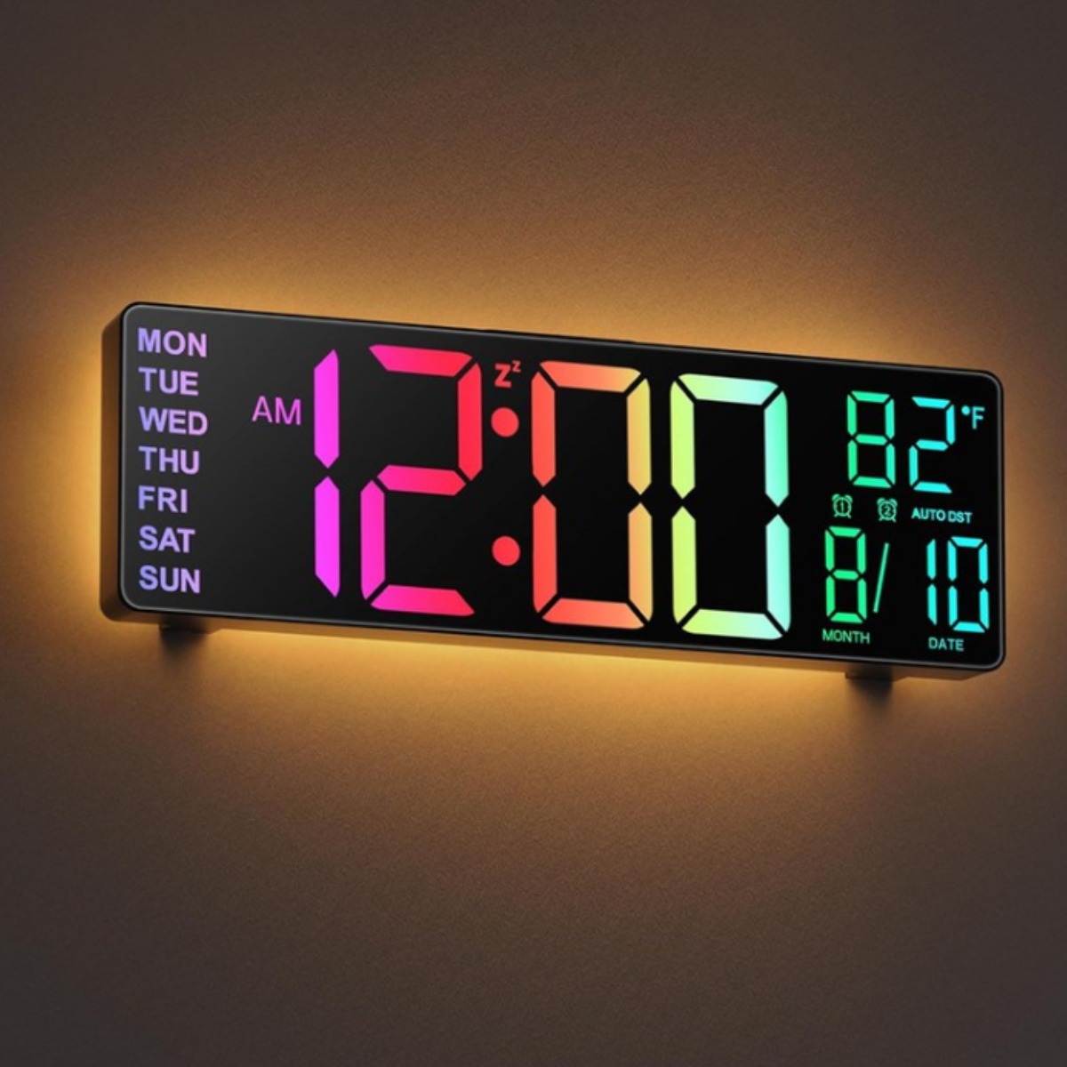 HUO JI   데스크탑 LED알람 시계 벽걸이 형 알람 시계 탁상 벽시계 26,950원