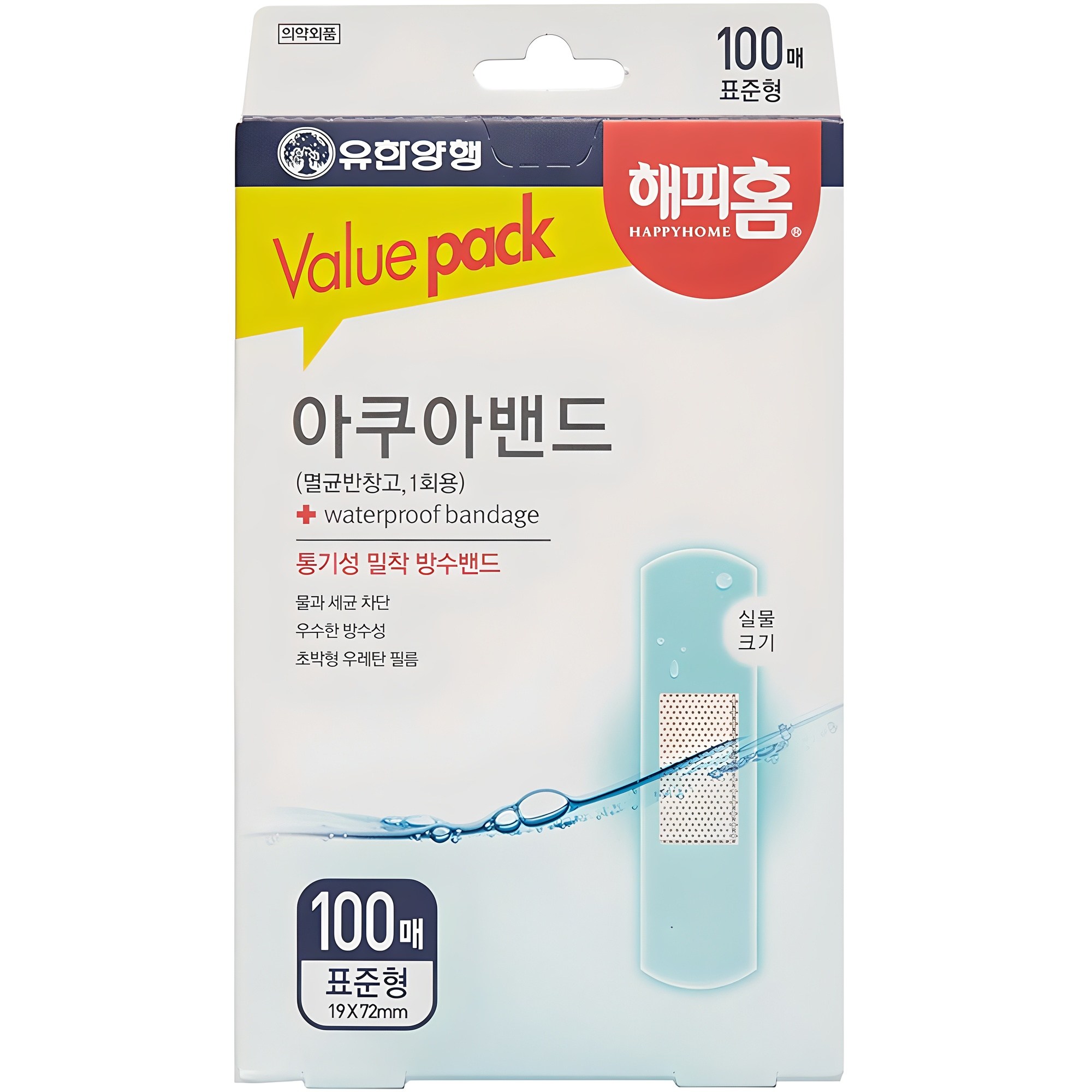 해피홈 아쿠아밴드 표준형, 100개입, 1개 5,920원