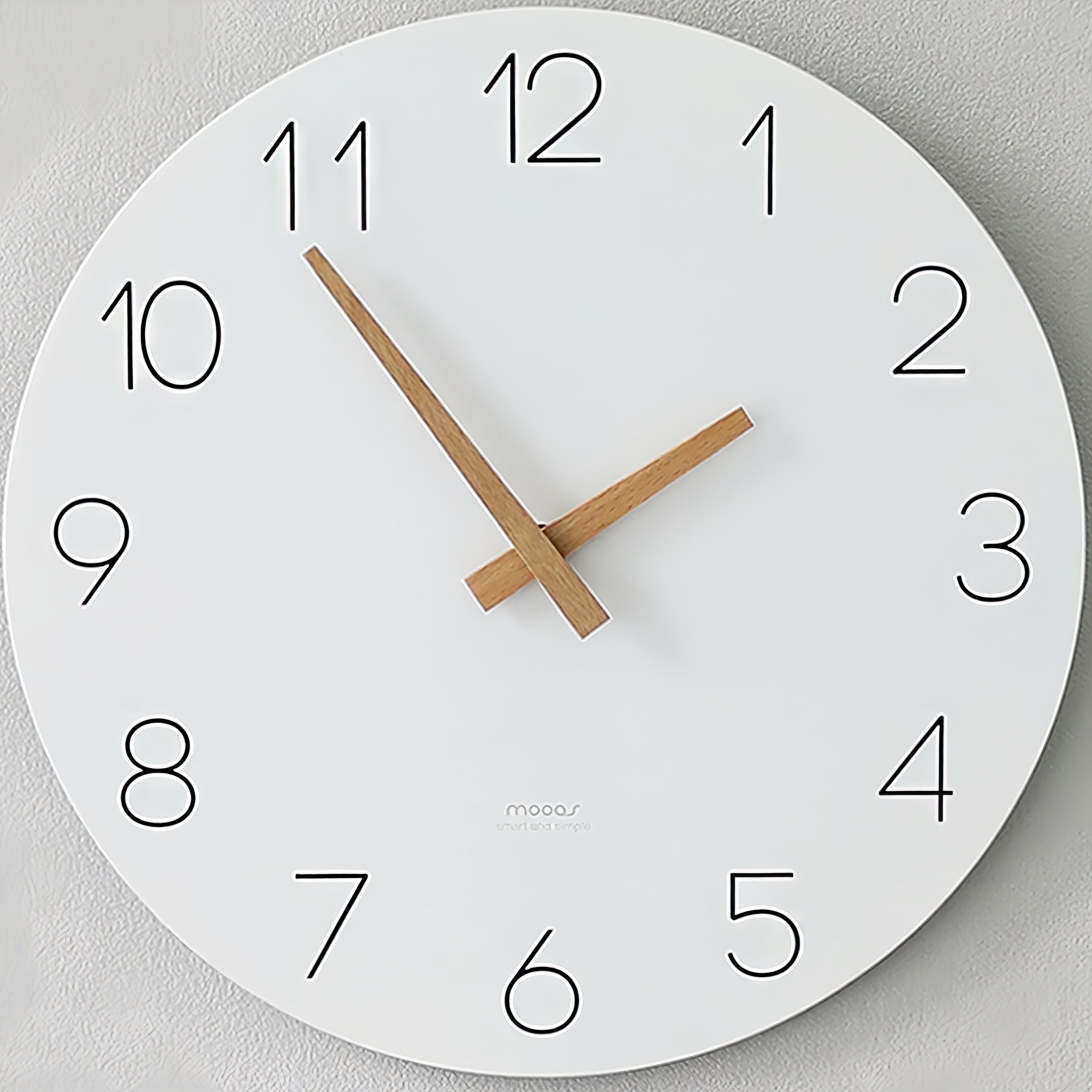 무아스 플랫우드 벽시계 13,100원