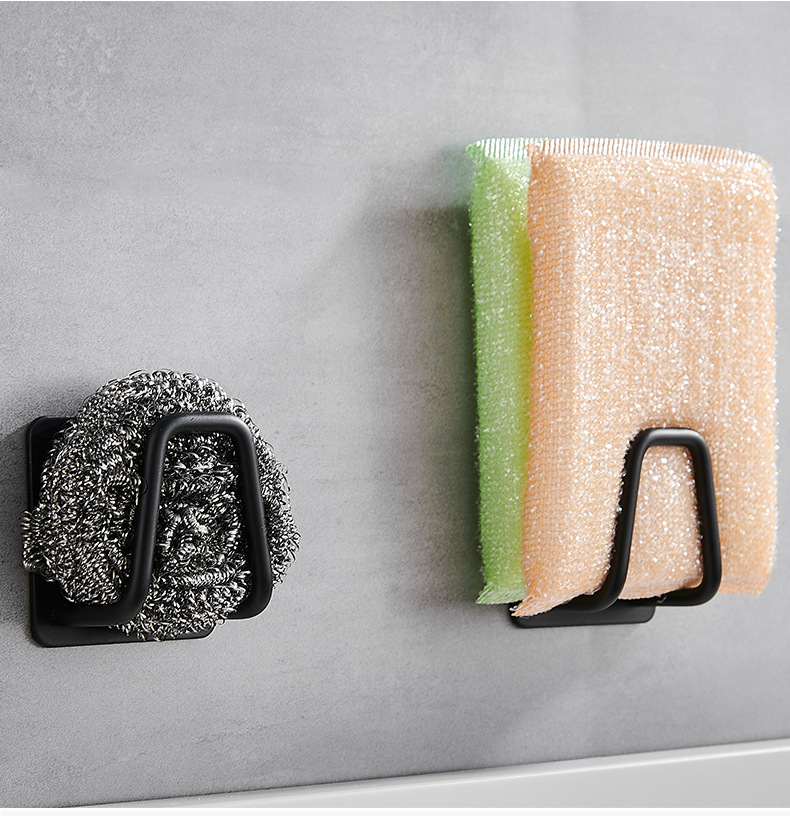 구띵 스테인레스 접착식 다용도 수세미 거치대, 블랙, 2개 1,120원