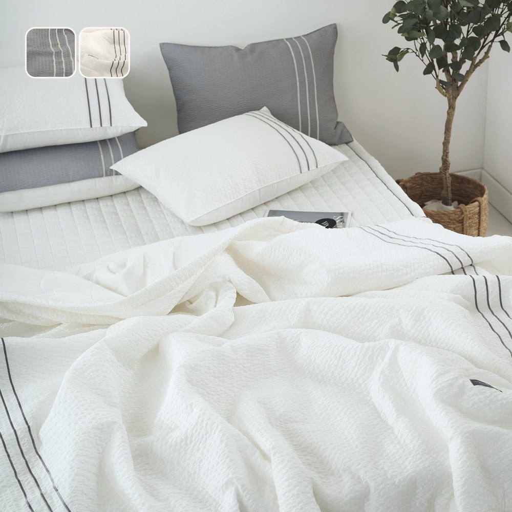 국산 여름 리빙캐슬 블레스 뱀부시어서커 + 순면 이불세트 85,800원