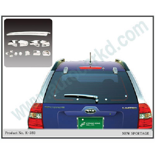 경동 K-393 뉴스포티지전용(2004.08~2010.03) 리어셋 크롬 몰딩 바이저 썬바이저 스포일러 26,500원