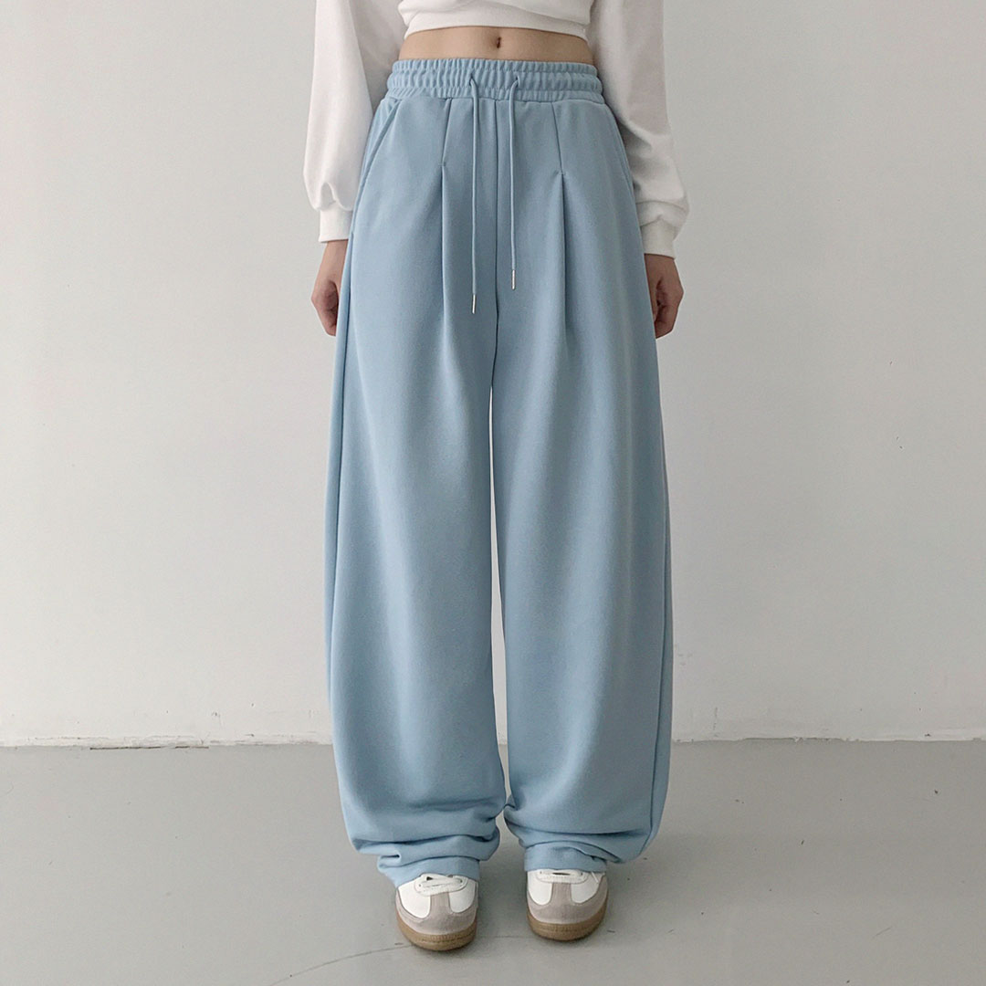 플랜데이 여성용 샐리 핀턱 와이드 트레이닝팬츠 15,900원