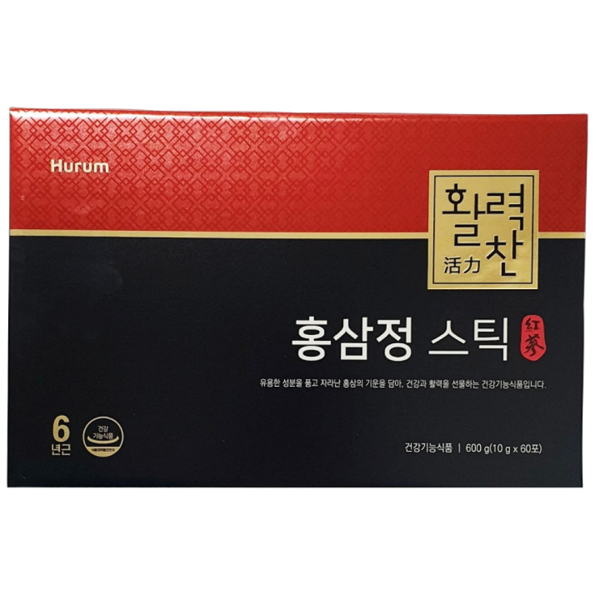 휴럼 활력찬 홍삼정 스틱 10g x 60포 2개월분 쇼핑백 포함 코스트코 선물세트 79,990원