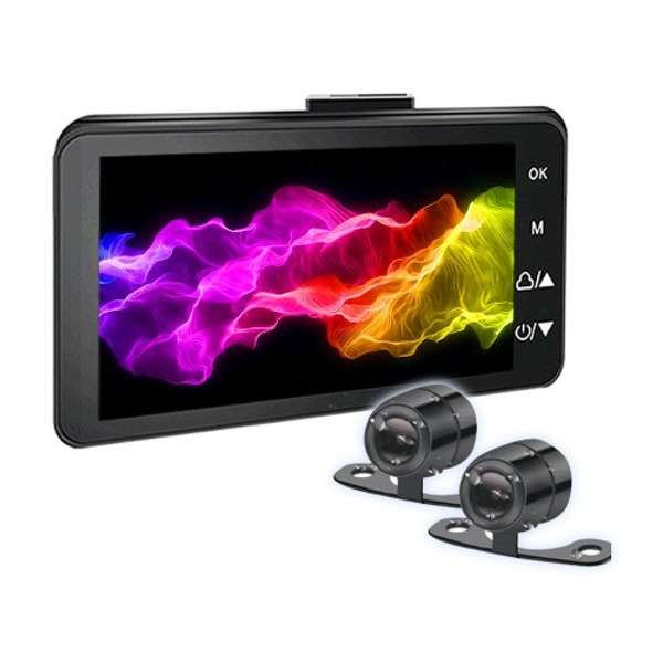 아이카 FHD 리얼1080P 2채널 전후방 오토바이 블랙박스 mt01s, 1개 170,780원