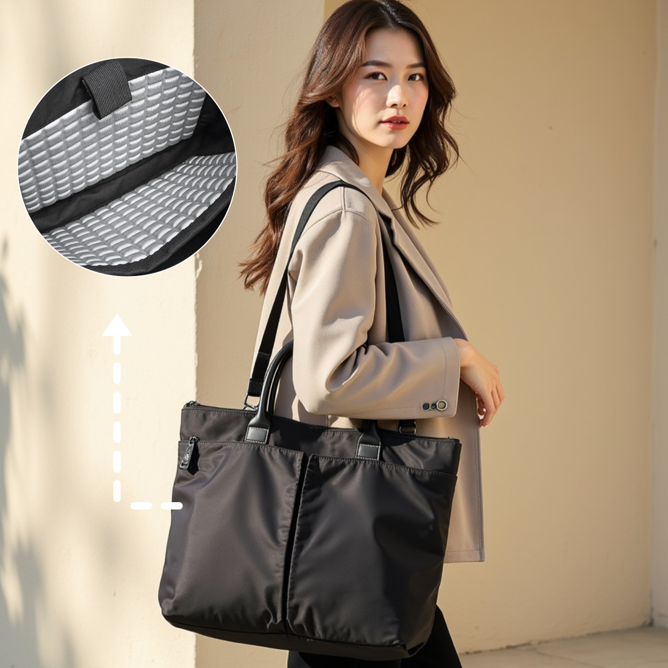 시티슬릭 세레나 여성 노트북 가방 크로스백 여성용 충격보호 예쁜 노트북 가방, 블랙 29,800원