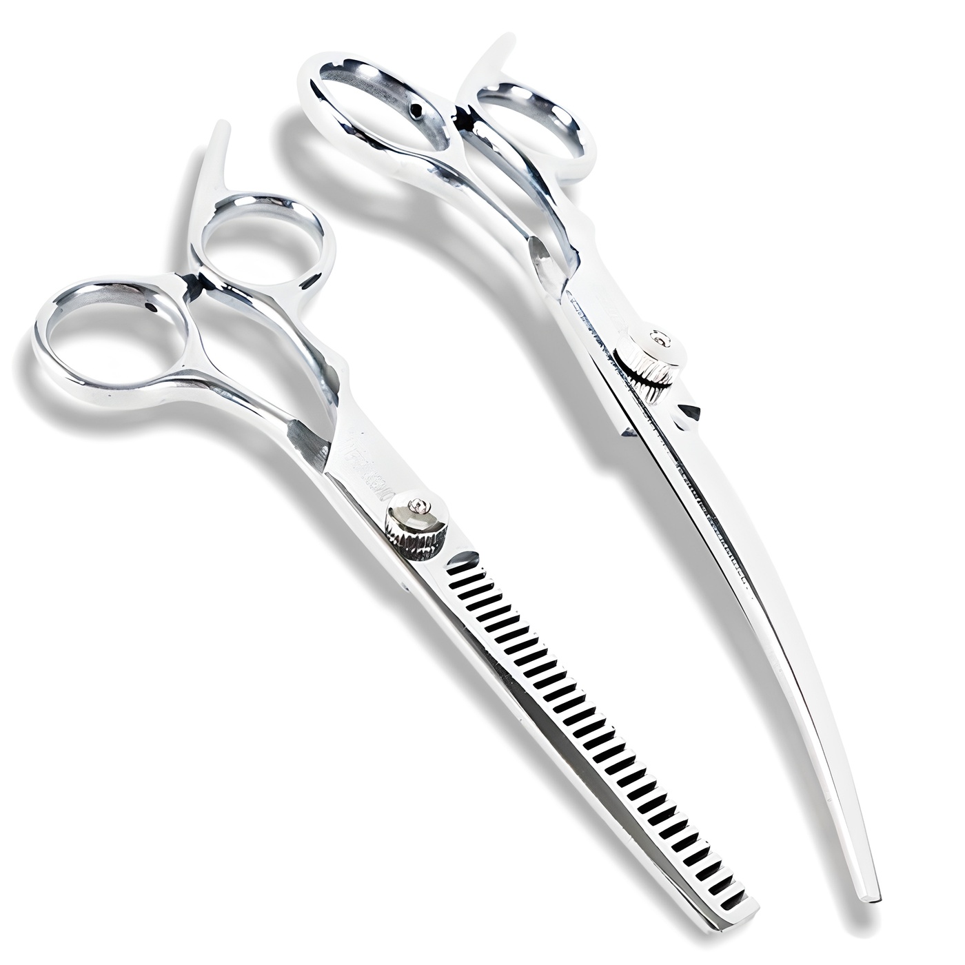 딩동펫 반려동물 미용 숱가위 + 커브가위 하 세트 17cm 11,000원