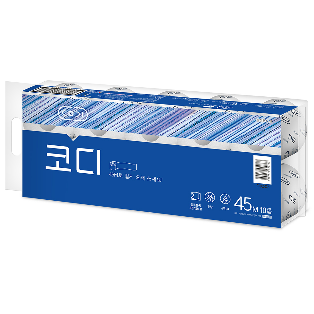 코디 롤화장지 파워엠보싱 2겹 8,700원