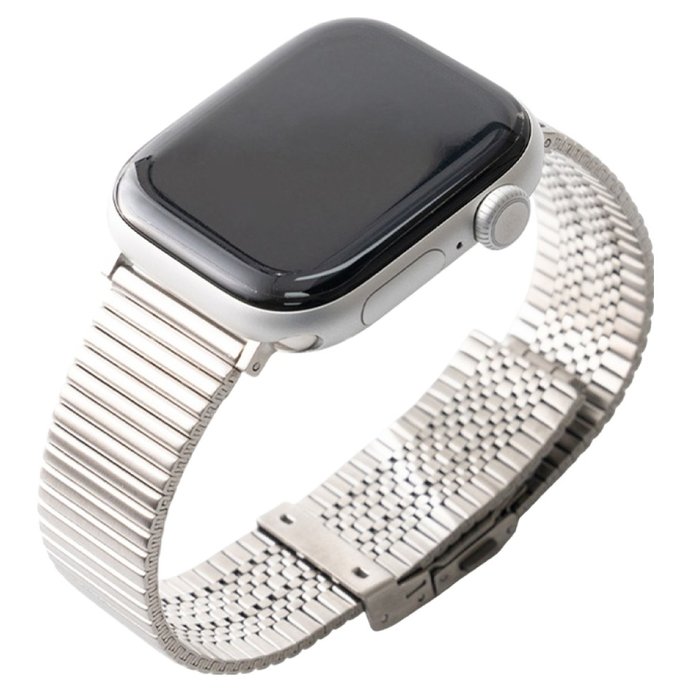 우먼스9999 애플워치 메탈 코드 스트랩, 실버, 1개 25,900원