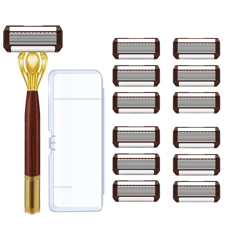 베이제 남성 휴대용 수동 면도기 8중 면도날 YTX1, 12개, Red, GW859 26,300원