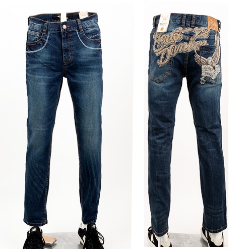 기사미닷컴 USA 라이더스타일 독수리자수 데님, 스판 아웃도어 캠핑데님 CF00523 블루 124,200원