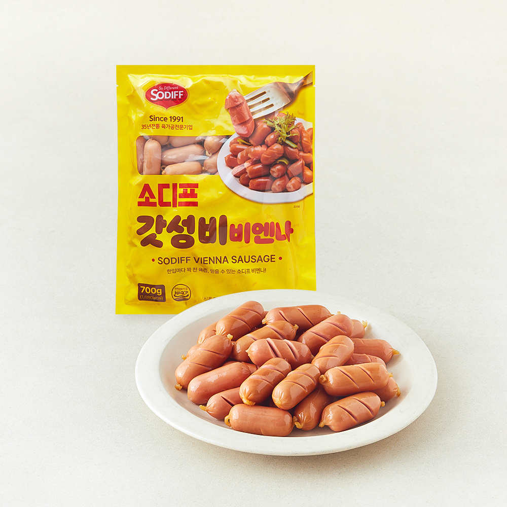 [로켓프레시] 돼지고기 90% 이상 소디프 갓성비 비엔나, 700g, 1개 7,980원