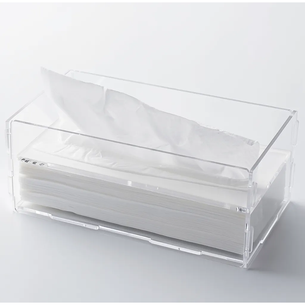 투더 아크릴 티슈 케이스 슬림형 직사각, 투명, 1개 17,200원