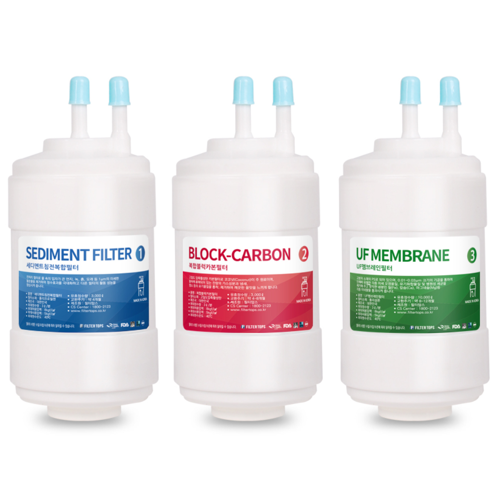 [호환] 필터탑스 제조 쿠쿠호환 CP-PS011C 정수기 필터 1회관리세트, 선택04_24개월관리세트(6+6+3=15개) 109,700원