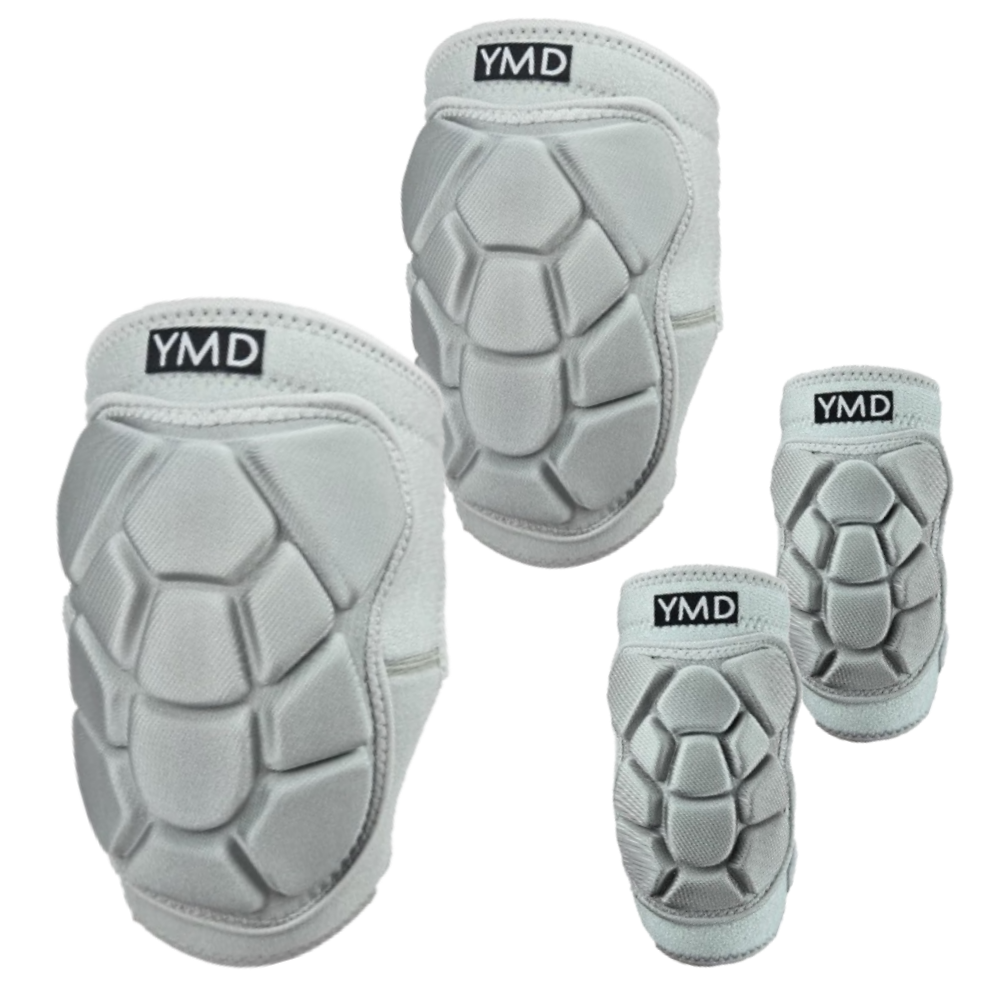 용맹두 군대 군인 스포츠 쿠션 패드 벨크로 무릎+팔꿈치보호대 세트, 그레이, 1세트 41,000원