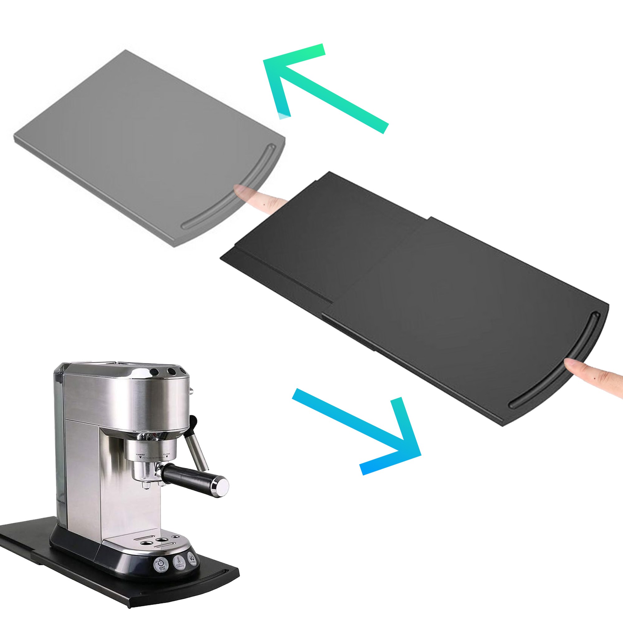 이지슬라이드 쉬운 이동 슬라이딩 트레이 주방 선반 가전 받침대, 1개 26,900원